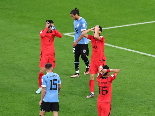 Duelo entre Uruguay y Corea del Sur en Qatar 2022. (Photo by Robbie Jay Barratt - AMA/Getty Images)