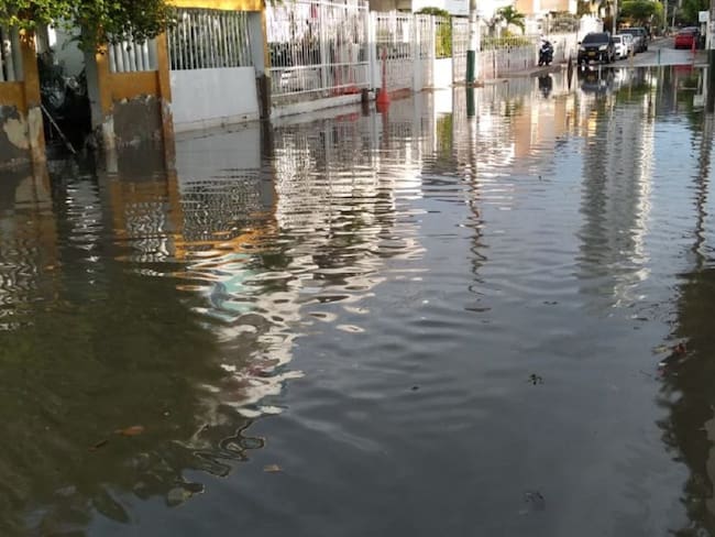 Barrio Pie de la Popa también sufre con las lluvias en Cartagena