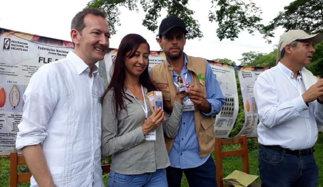 Productores de cacao en el Huila