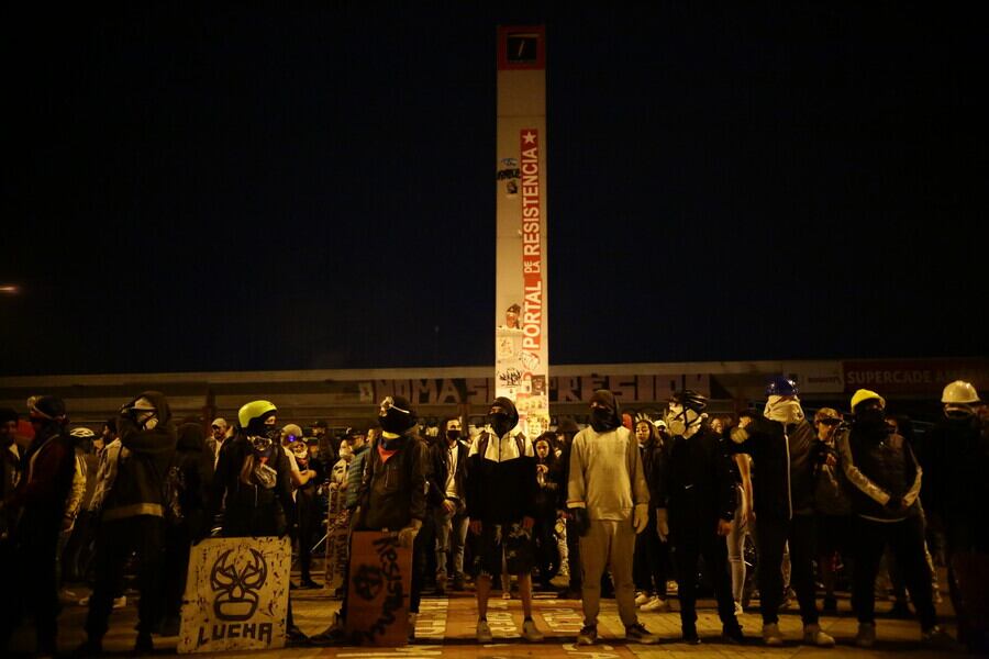 Primera Línea de Bogotá. Foto: Colprensa.