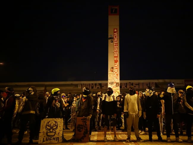 Primera Línea de Bogotá. Foto: Colprensa.