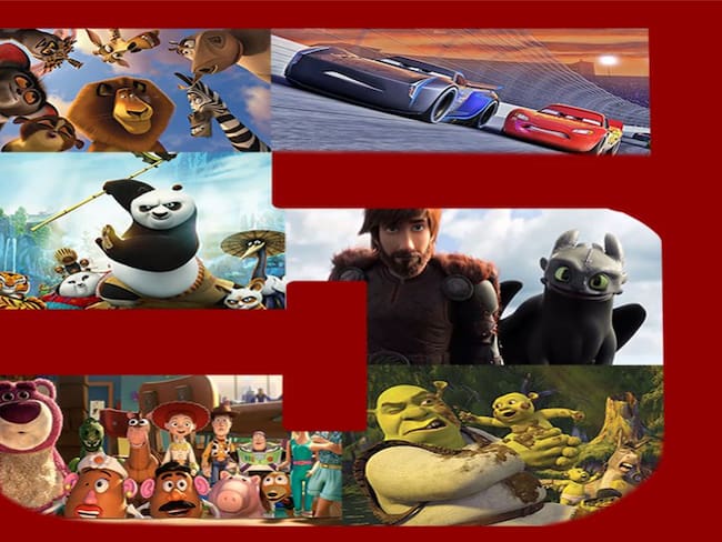 Top 5 de terceras partes de películas animadas por computador