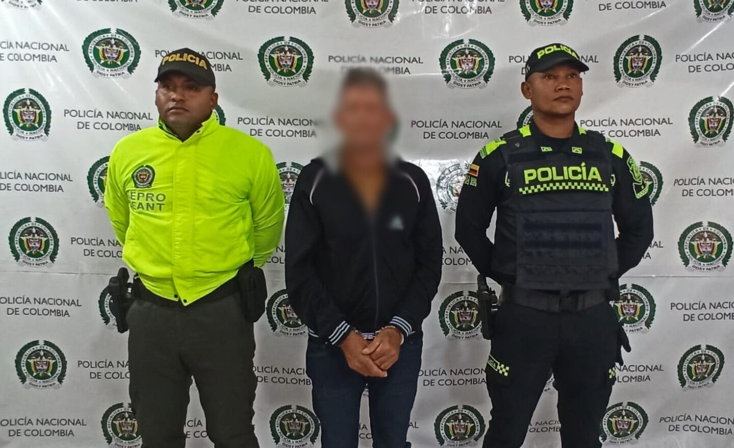 Hombres acusado de abusar de su hija en Cocorná - foto Policía Antioquiia