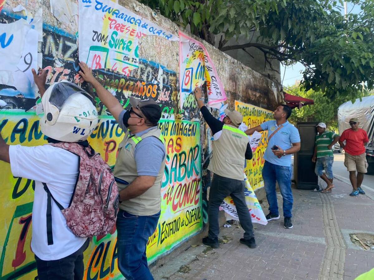 EPA Cartagena advirtió sanciones por mala disposición de publicidad política exterior