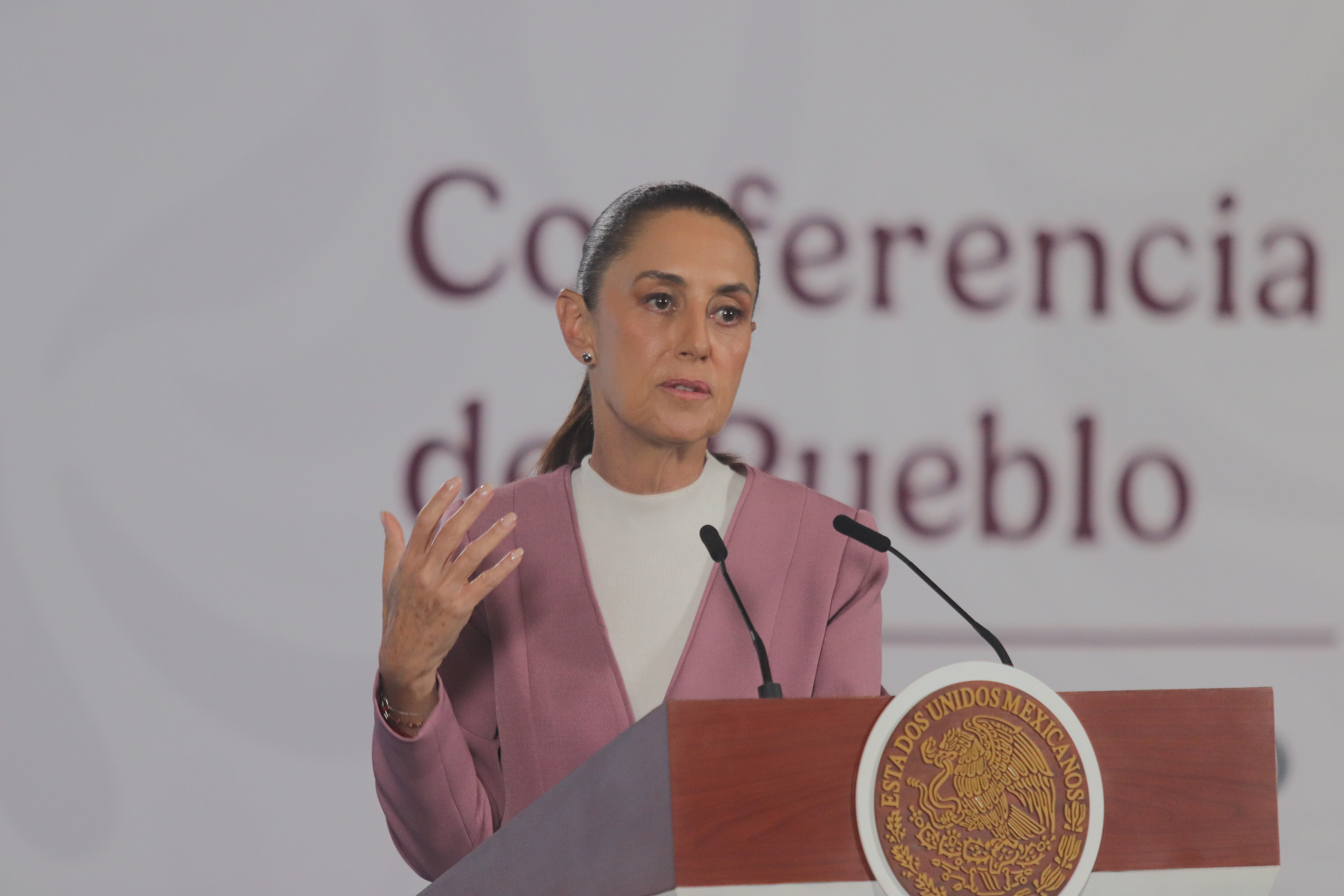 Claudia Sheinbaum, President of Mexico,  August 28, 2026. Imagen tomada de Getty Imagenes (Crédito: NurPhoto / Colaborador)