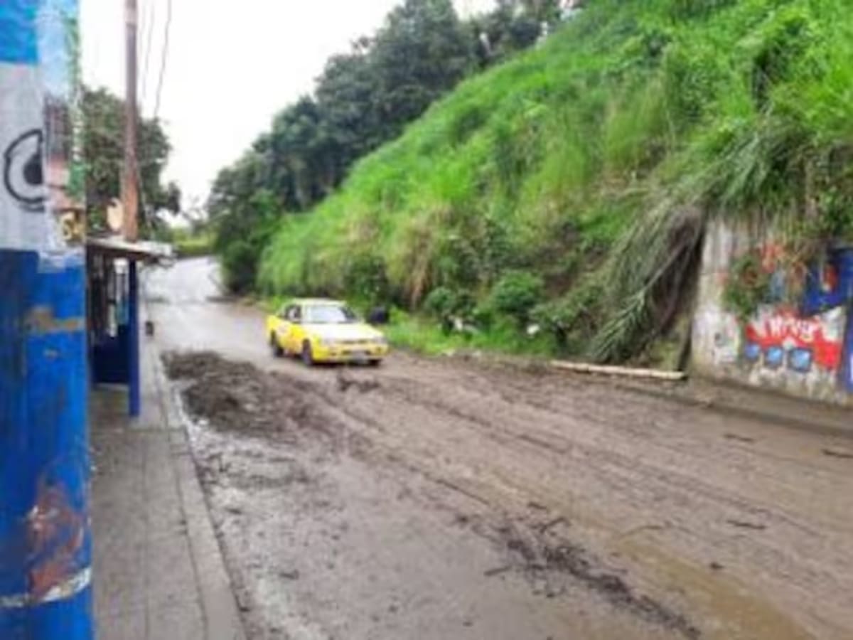 Alerta para 22 familias en el barrio Bolívar Norte en Armenia por riesgo de derrumbe