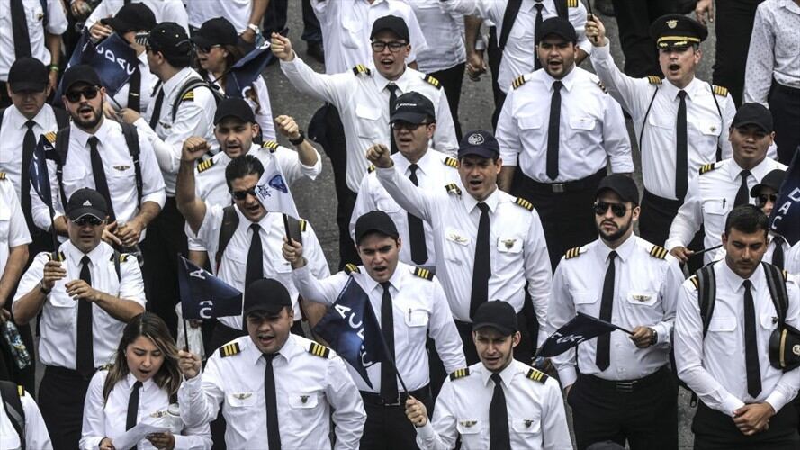 El capitán Jorge Medina fue despedido por participar de la pasada huelga contra Avianca en 2017. Foto: Getty Images