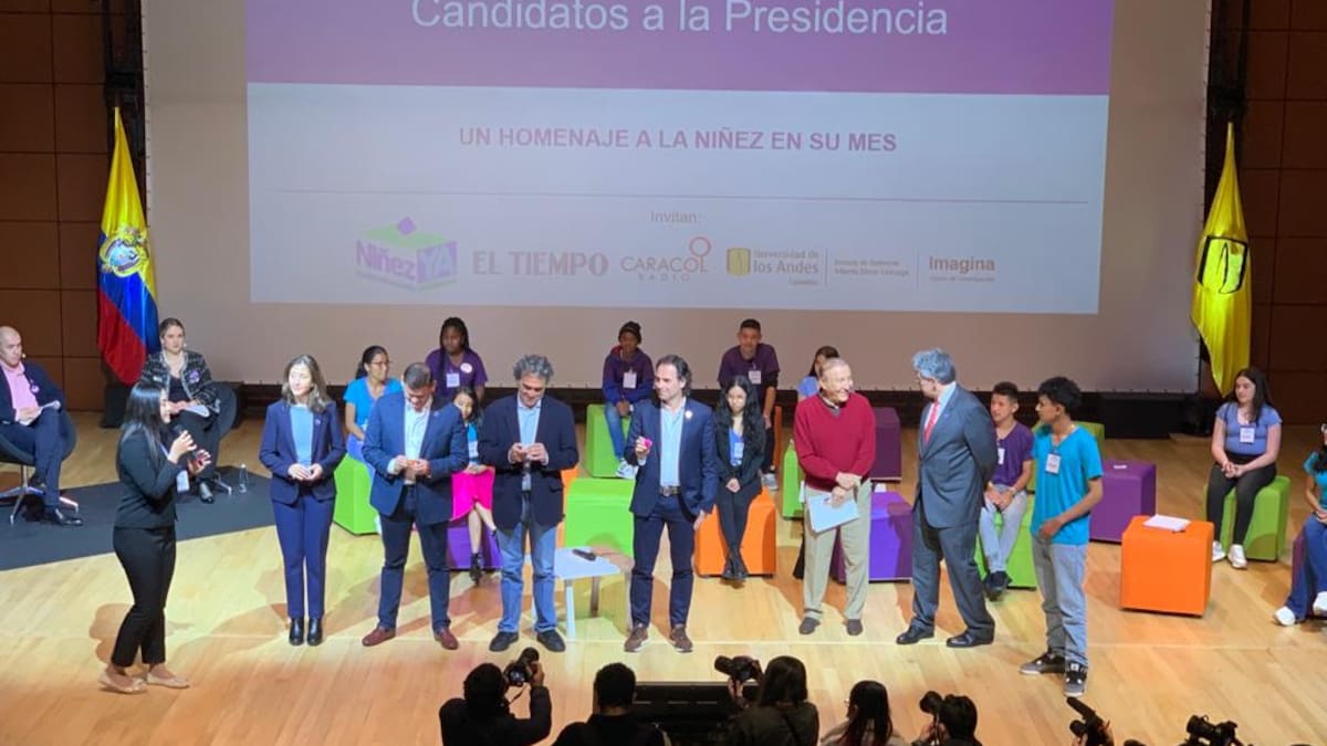 Conversatorio de niñas, niños y adolescentes con candidatos a la presidencia 2026 en los Andes