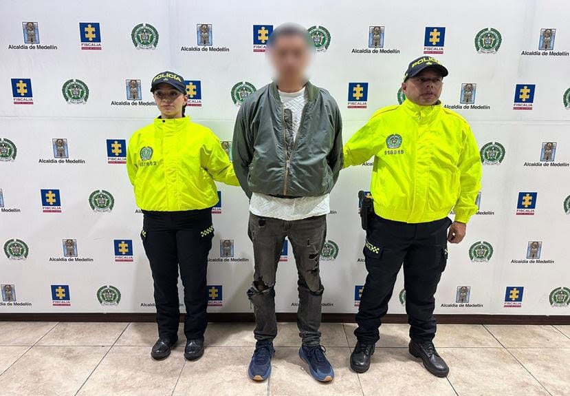 Contra alias 'Nacho' pesaba una orden de captura por el delito de concierto para delinquir agravado. Foto: Alcaldía de Medellín.