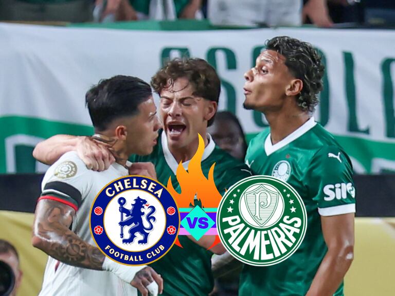 Vea el caliente cruce entre Richard Ríos y Enzo Fernández durante Chelsea vs Palmeiras del Mundial / Getty Images