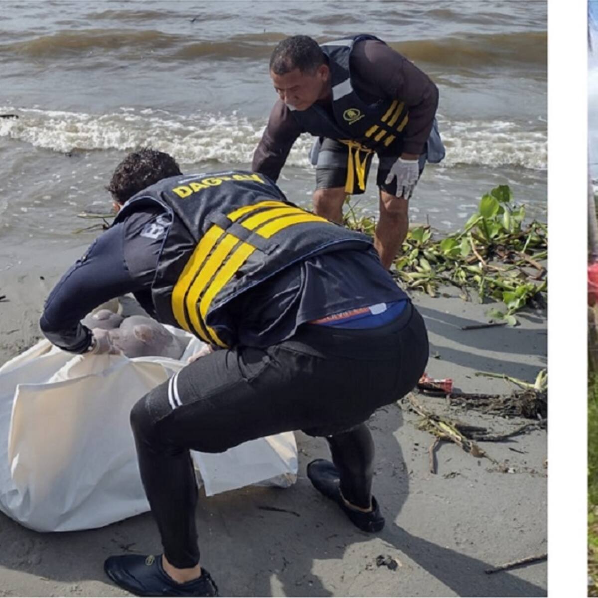 Bomberos de Valdivia y Necoclí recuperaron dos ahogados que estaban desaparecidos