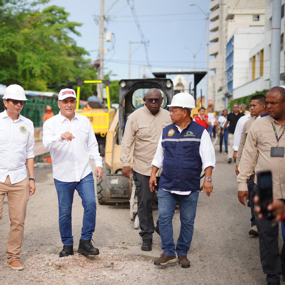 Iniciaron obras de recuperación en Av. Daniel Lemaitre de Cartagena