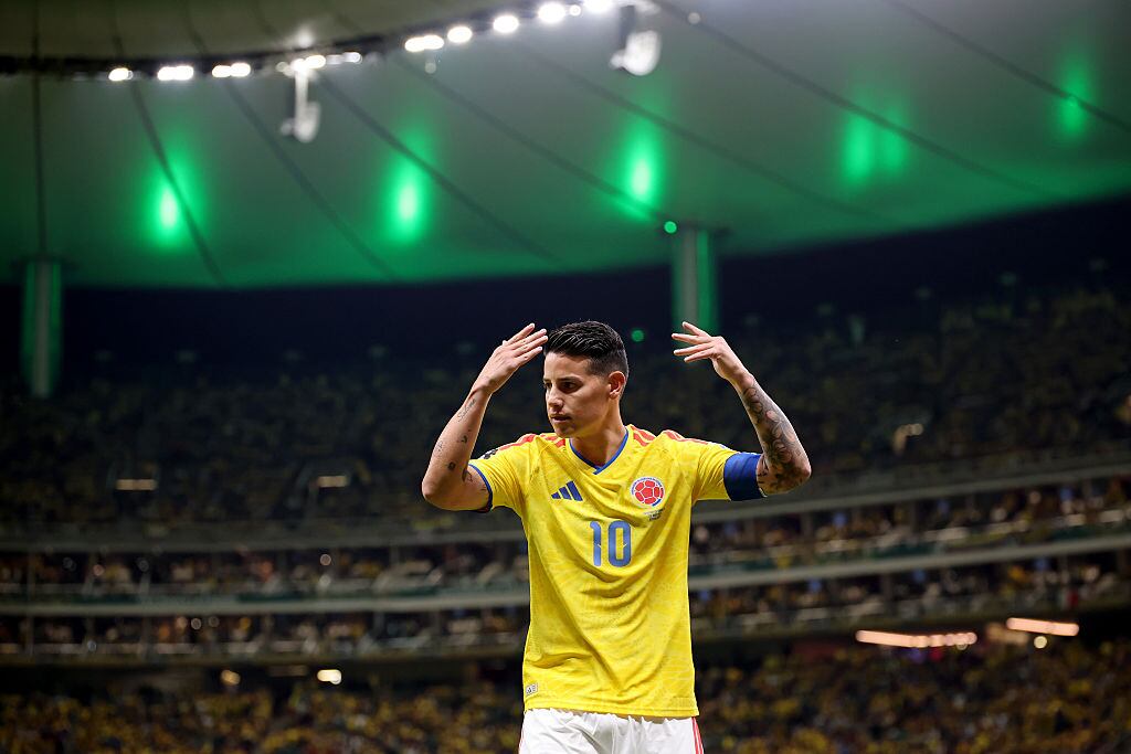 James Rodríguez brilla en Colombia: iguala histórico récord del Pibe Valderrama y Freddy Rincón. (Photo by Hector Vivas - FIFA/FIFA via Getty Images)
