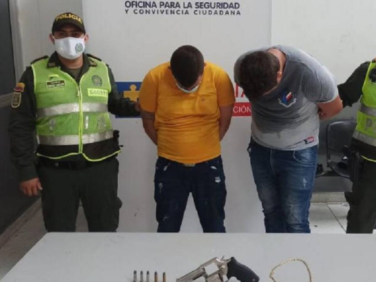 Fueron capturados tras persecución por atracar en el norte de Barranquilla