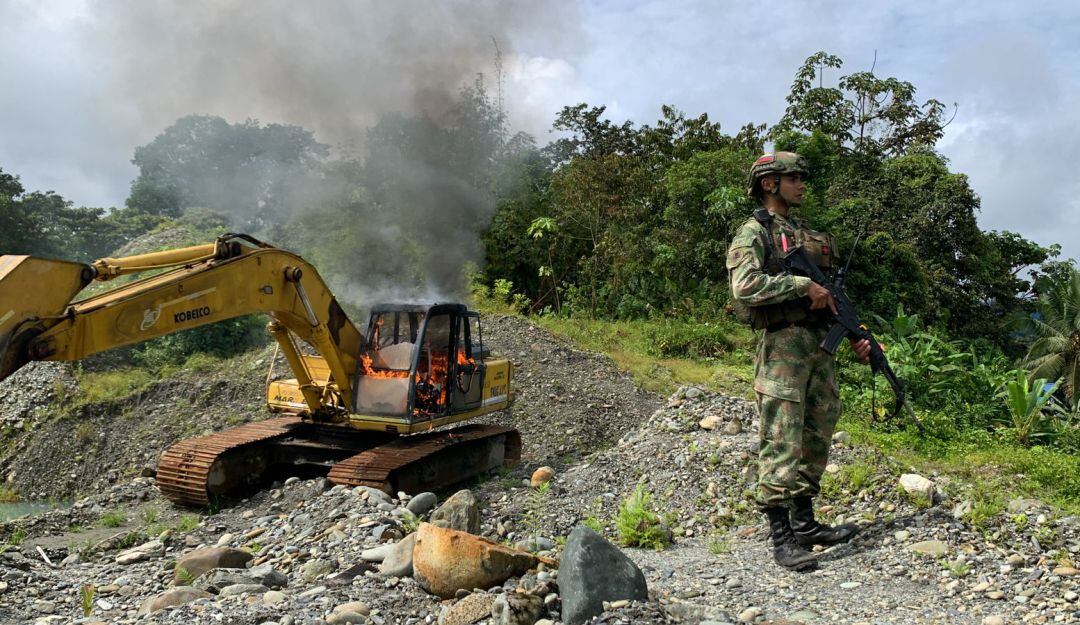 Minería ilegal: frenan invasión de bosques en Buenaventura a disidencias