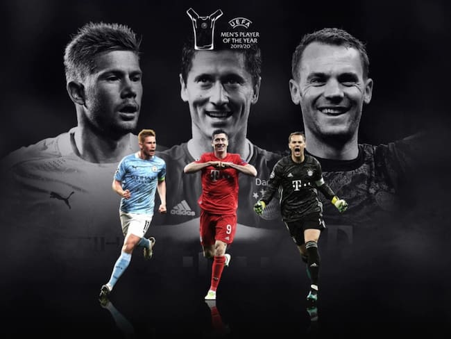 De Bruyne, Lewandowski y Neuer, nominados a mejor jugador de la UEFA