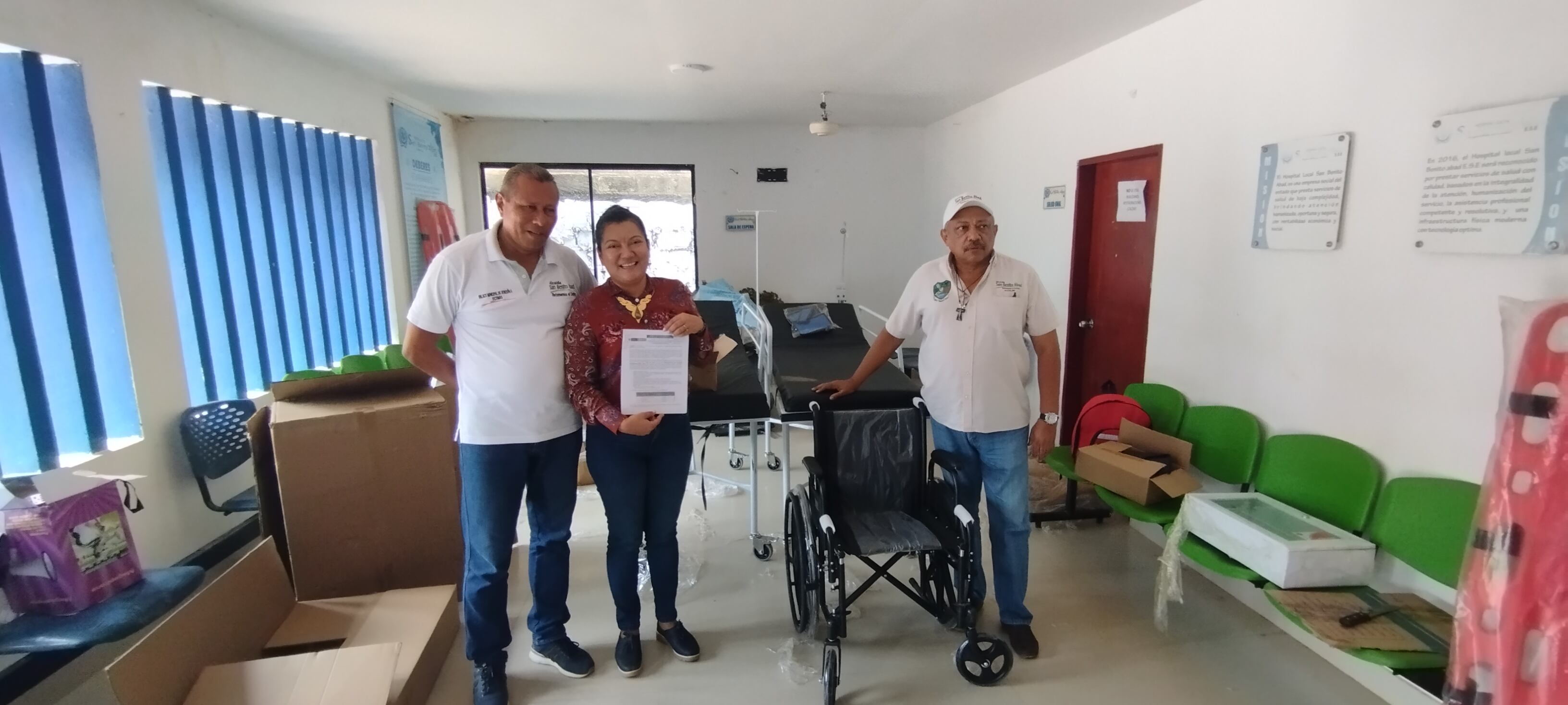 Unidad de Víctimas dota centro de salud y salón comunal en Sucre y San Benito