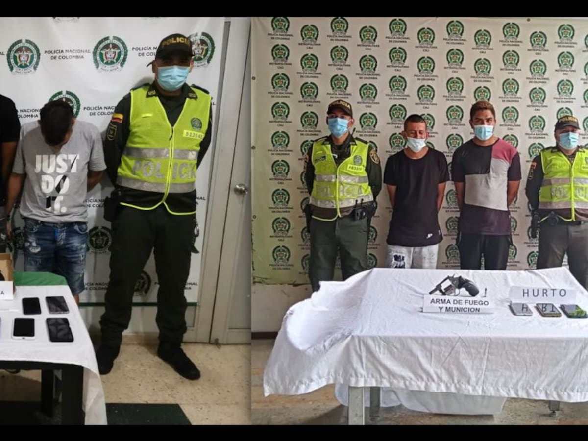 Capturan a cinco ladrones de celulares en Cali y Yumbo, Valle