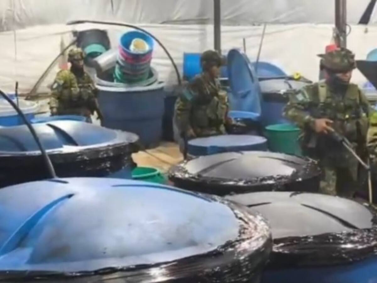 Destruido megalaboratorio de las disidencias de ‘Iván Mordisco’ en Cauca
