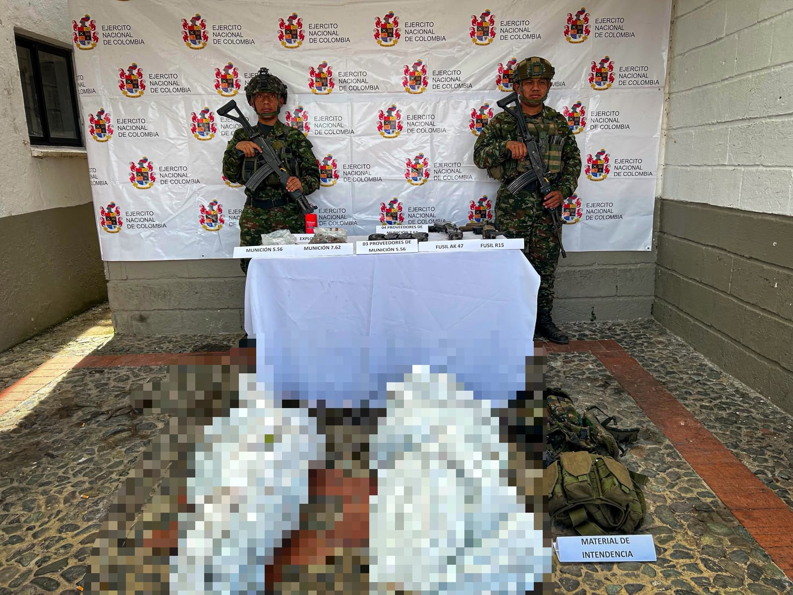 Resultados operaciones tras combates en Jericó, Antioquia. Foto: Cortesía Cuarta Brigada del Ejército