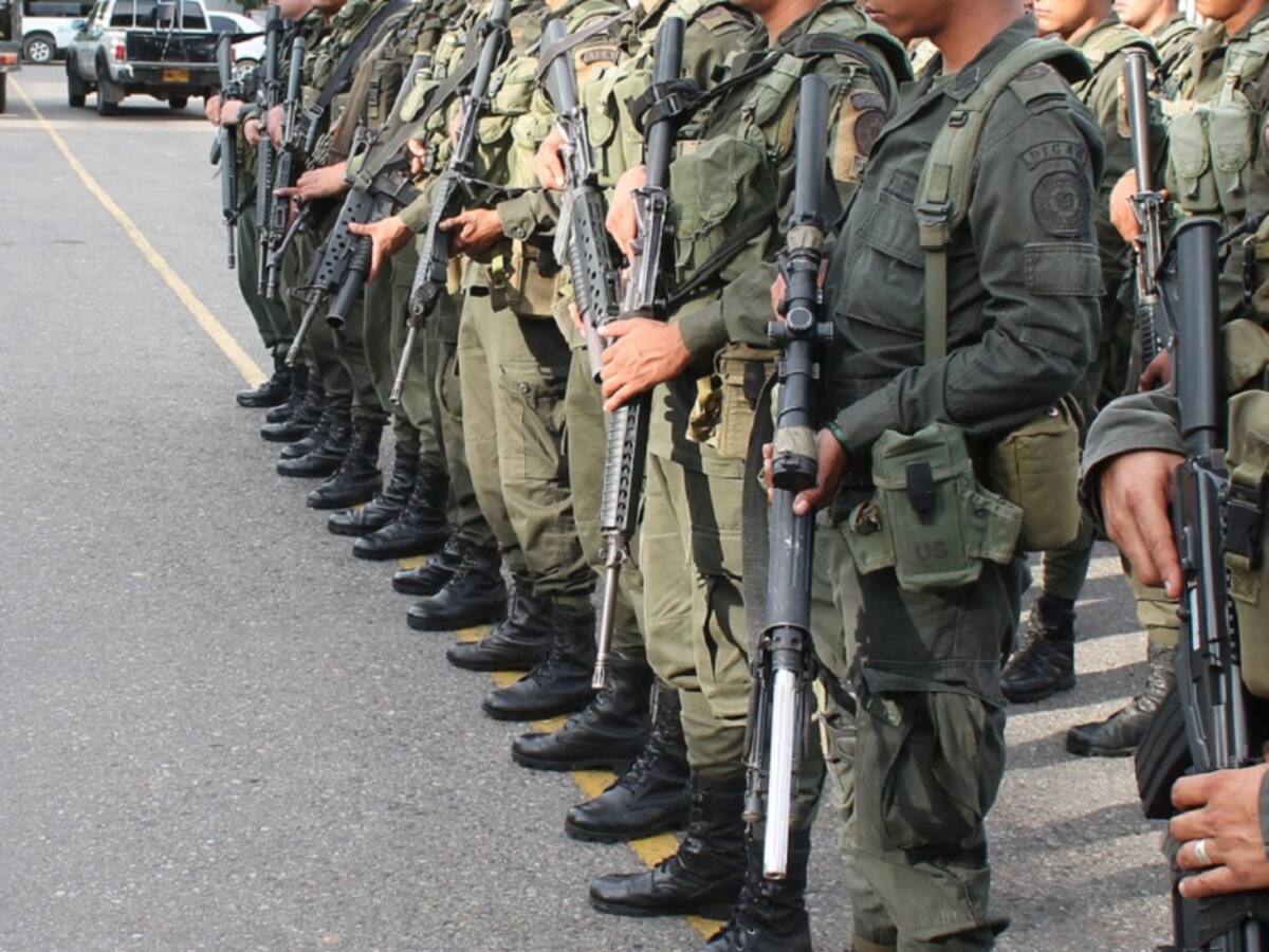 Hostigada estación de policía en Teorama, zona del Catatumbo