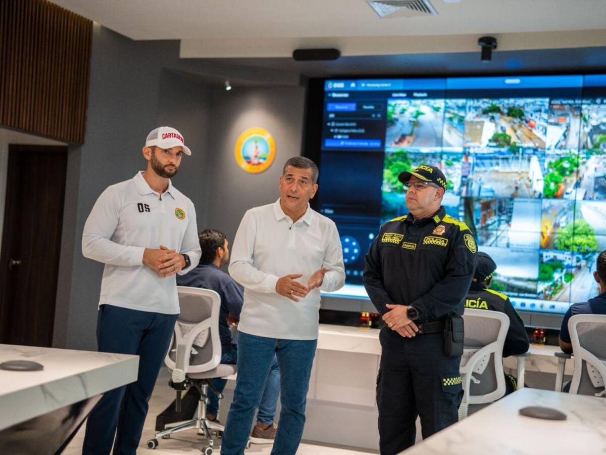 Cartagena tiene nueva sala con drones y cámaras para fortalecer la seguridad ciudadana