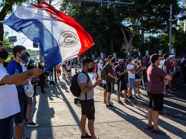Protestas en Paraguay por la gestión del gobierno 