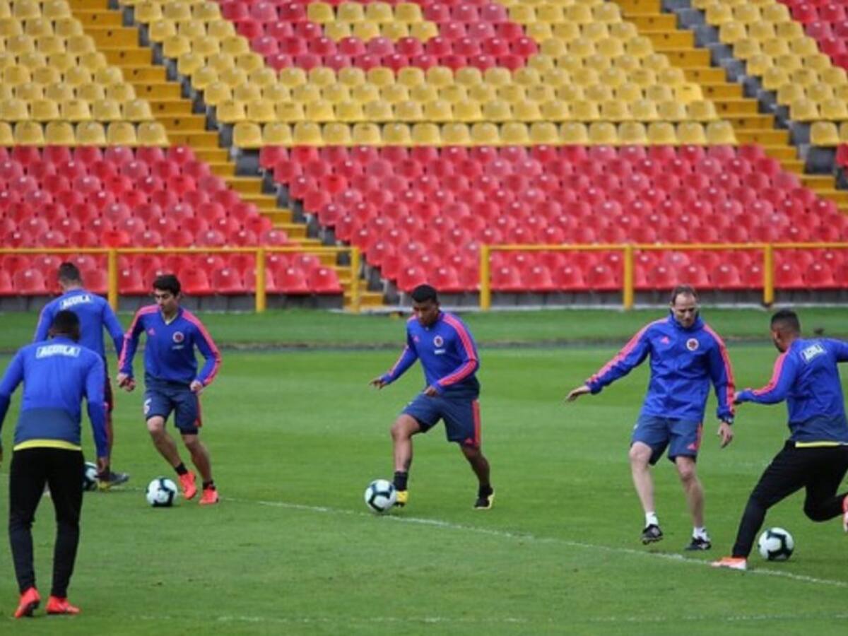En imágenes: El entrenamiento de la Selección en Bogotá