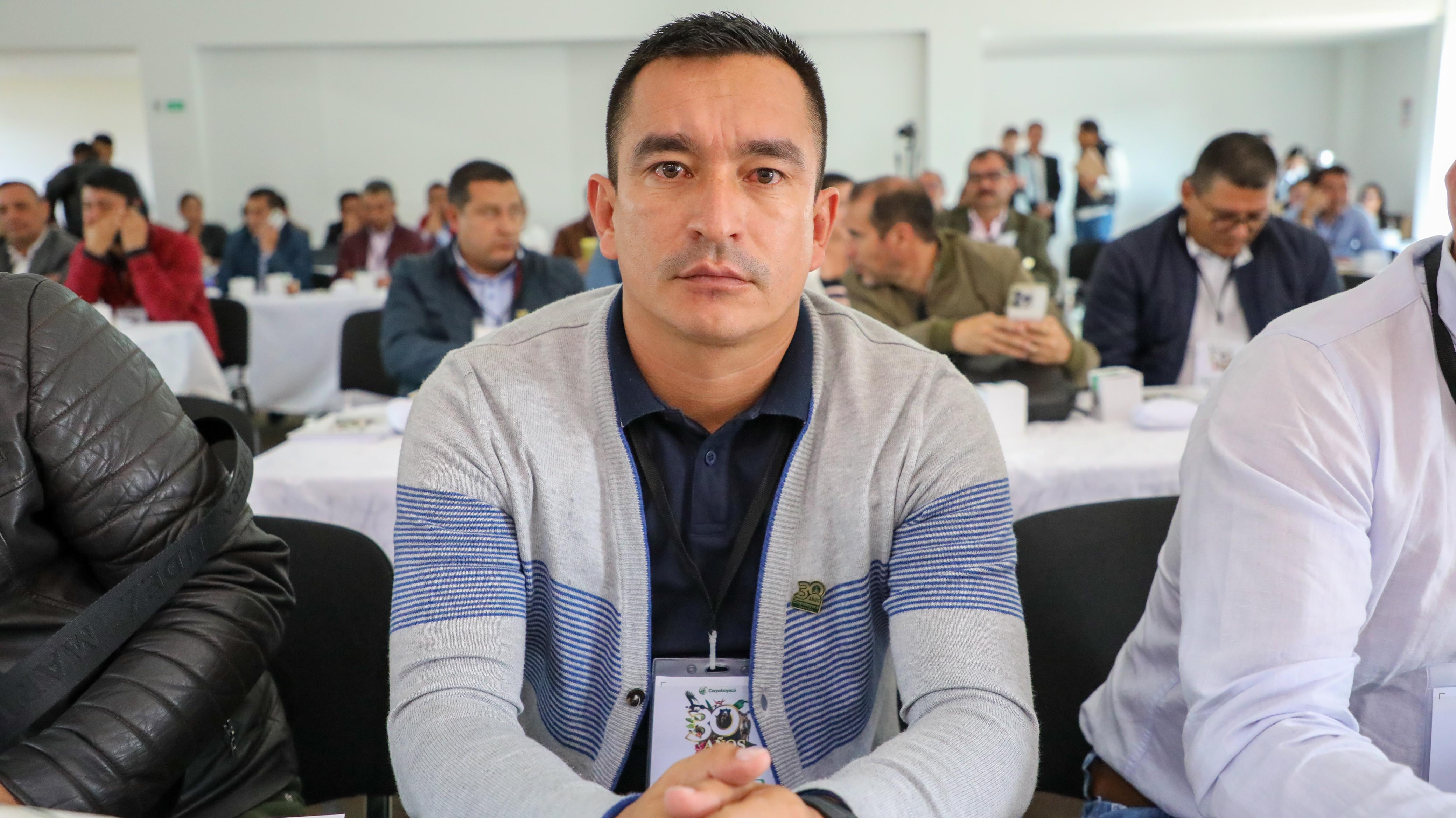 Alcalde de Maripí, Miller Romero Murcia. Foto | Corpoboyacá