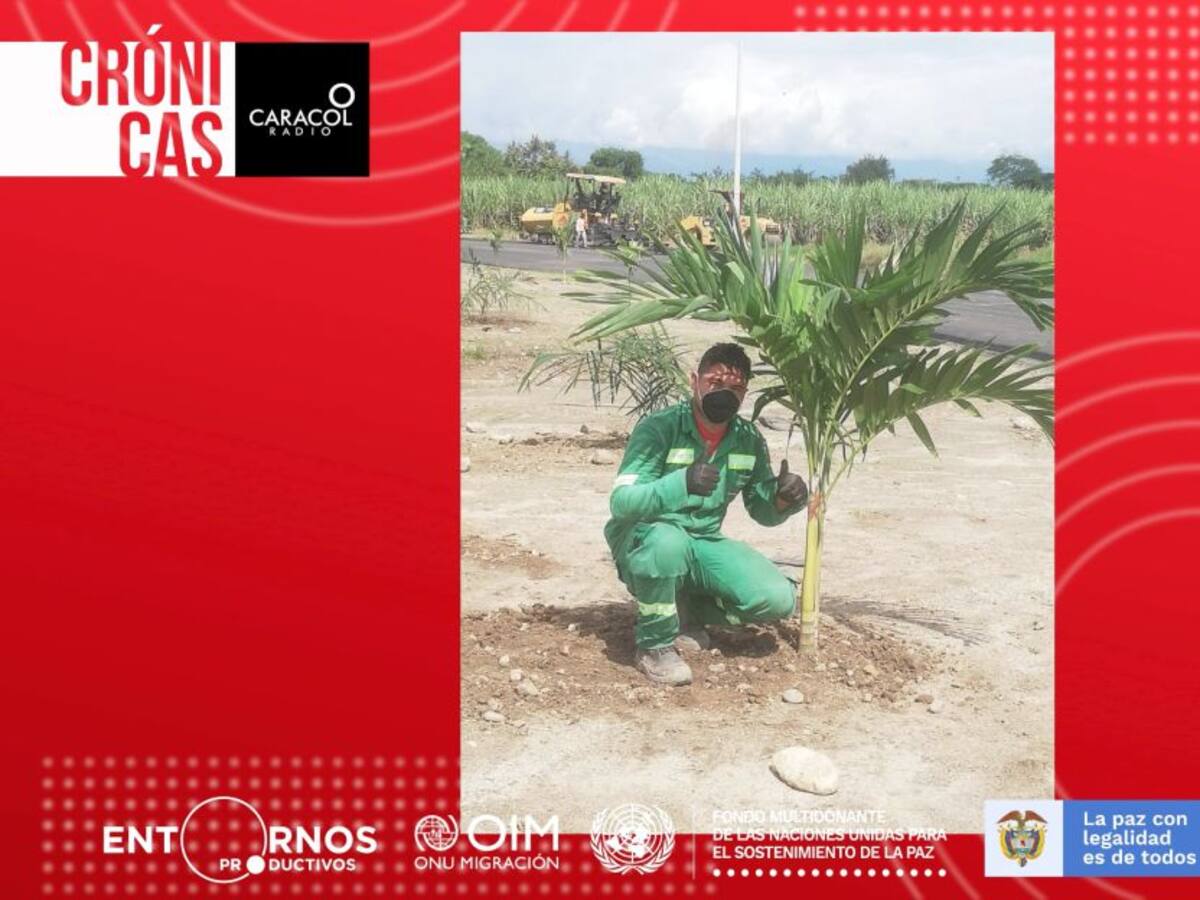 Deivi Martínez tras dejar las armas, dedica su vida a las labores agrícolas