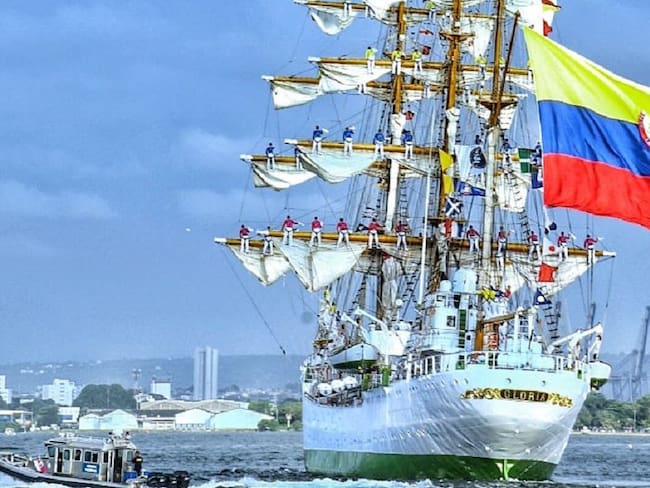 Más de 1.800 millas náuticas navegará el buque insignia de la Armada de Colombia