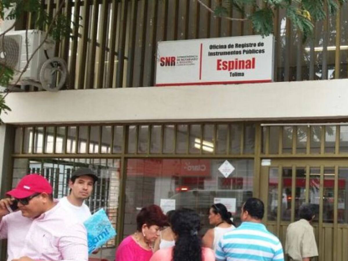 Habilitan servicio en la oficina de instrumentos públicos en el Espinal