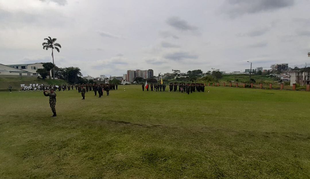 Campo de paradas del batallón de servicios de Armenia