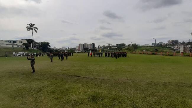 Campo de paradas del batallón de servicios de Armenia