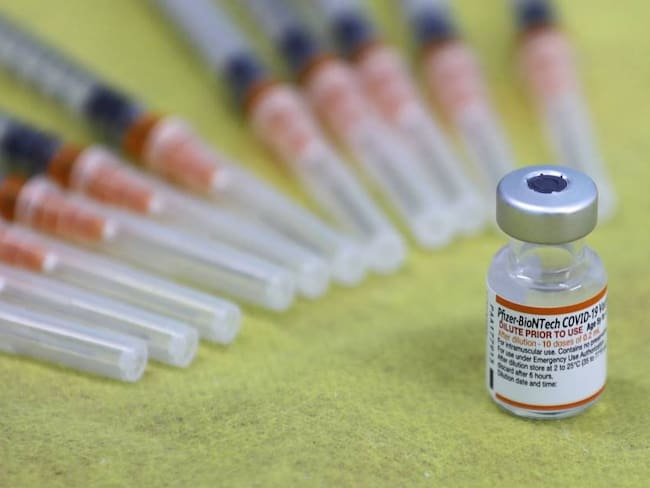 Vacuna desarrollada por Pfizer y Biontech contra el coronavirus.    Foto: Getty 