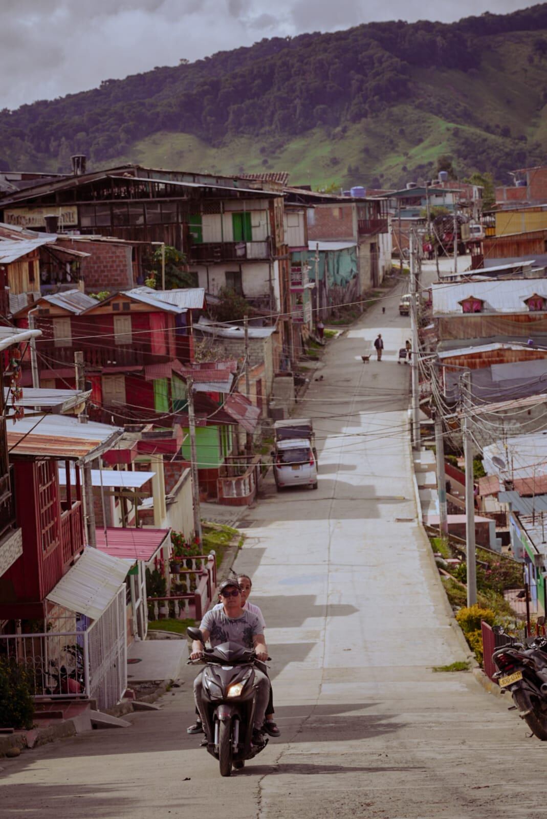 Vía urbana del municipio de Roncesvalles, Tolima