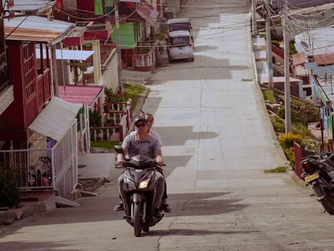 Vía urbana del municipio de Roncesvalles, Tolima