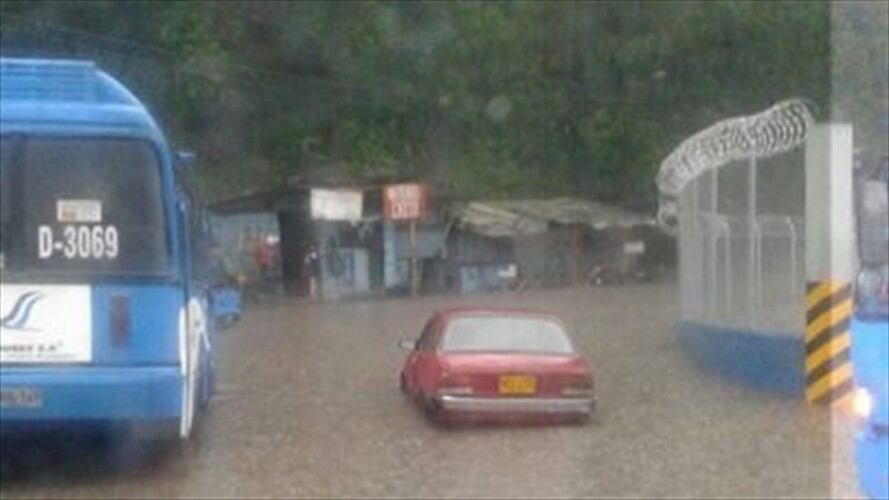 Las lluvias generaron inundaciones. Foto: Cortesía