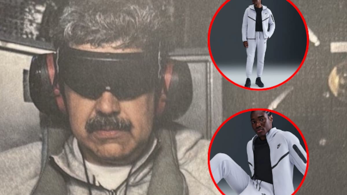 Se agotó la sudadera gris de Nike que usaba Nicolás Maduro durante su captura: Este es el precio