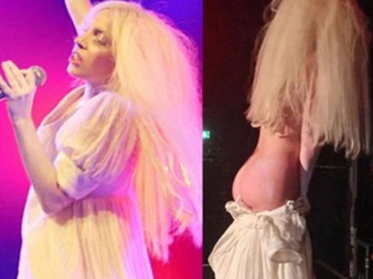 Lady Gaga desata polémica por su desnudo en pleno concierto