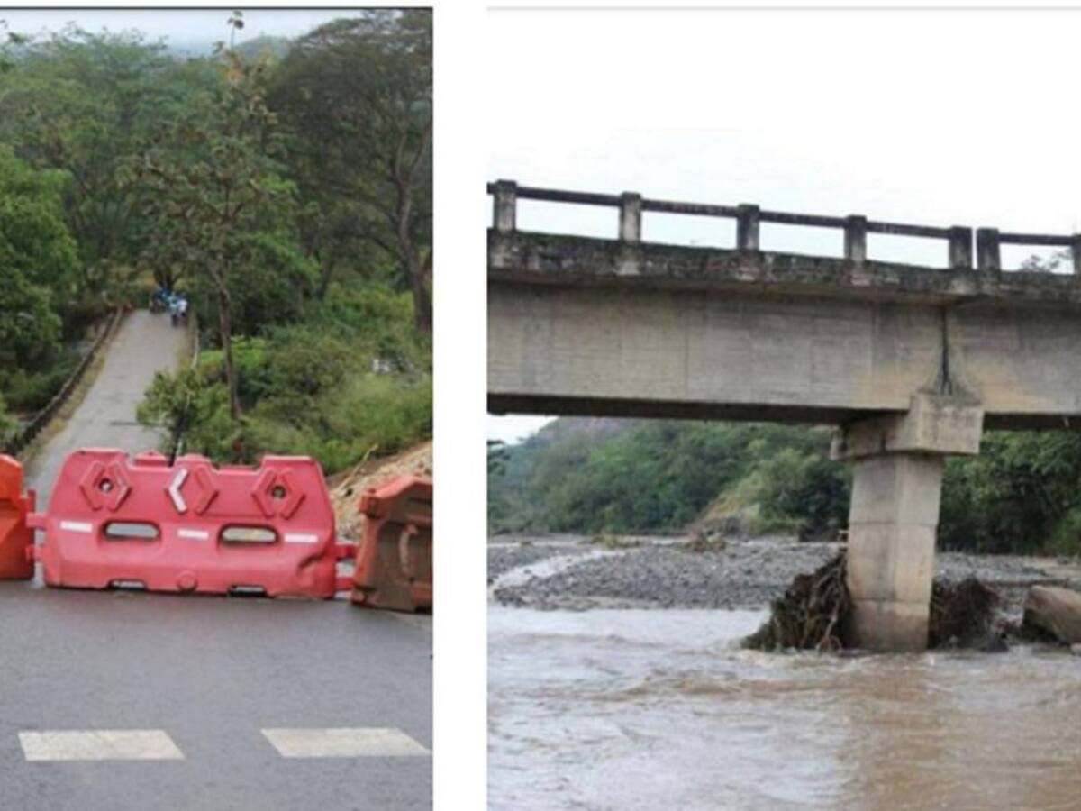 Cierran el puente de la vereda Sabanazo que comunica a Sopetrán