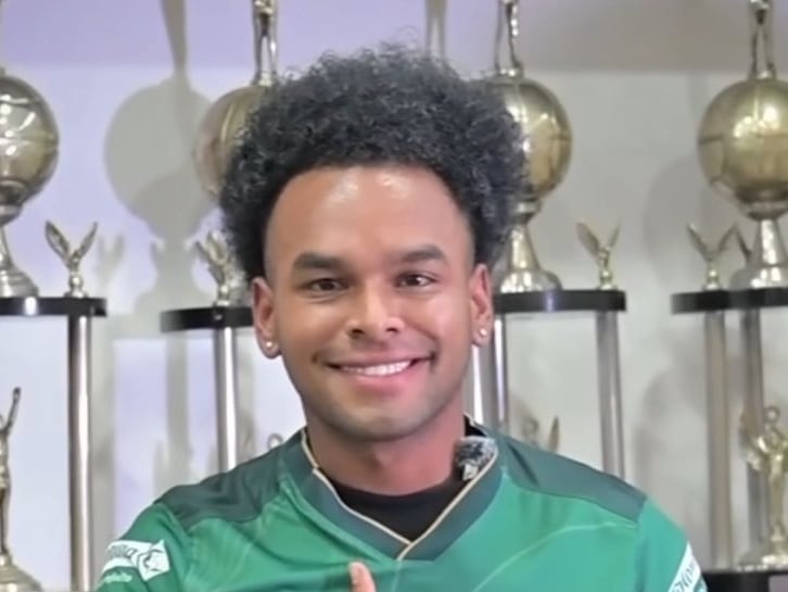 Johan Martínez, jugador del Deportivo Cali / @VBarCaracol