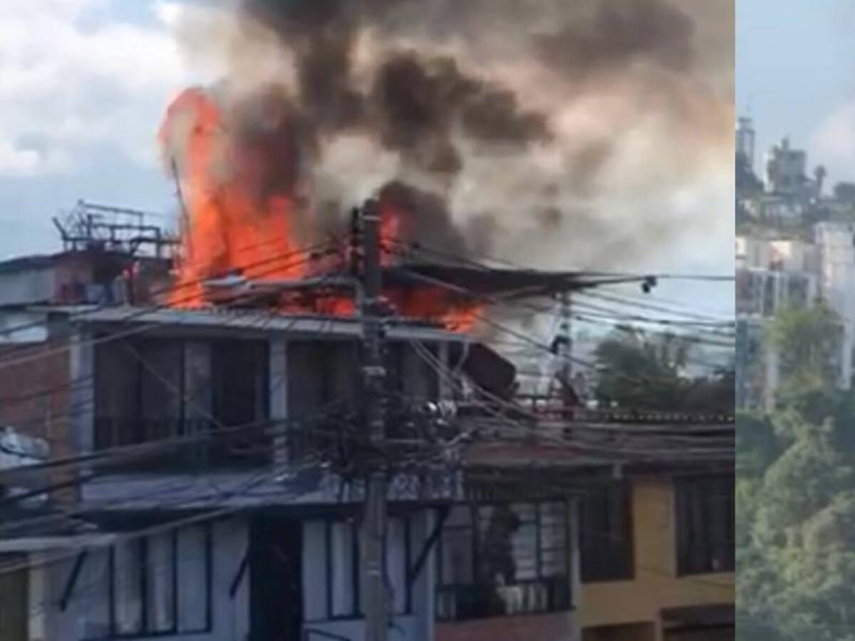 Dos incendios se registraron de manera simultánea en La Avanzada y La Enea, en Manizales