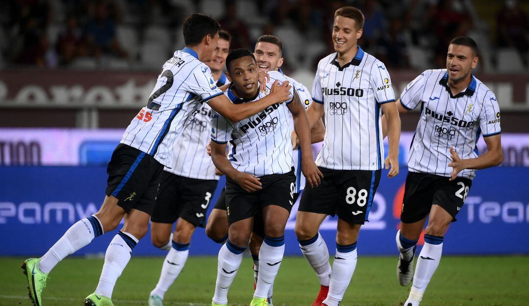 Luis Muriel tras anotar el primer gol de la temporada 2021-2022 con el Atalanta 