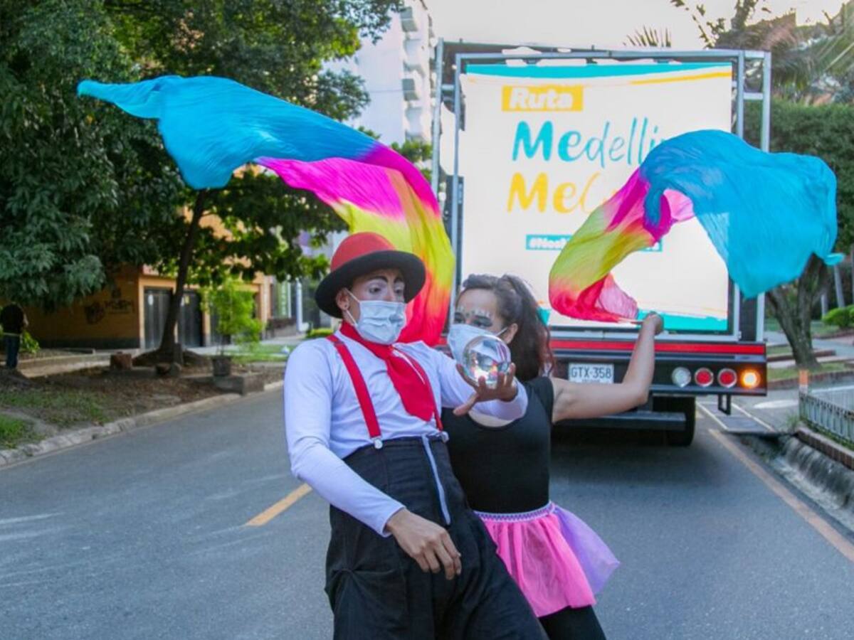 109 artistas recorrieron 80 barrios en la Ruta Medellín Me Cuida