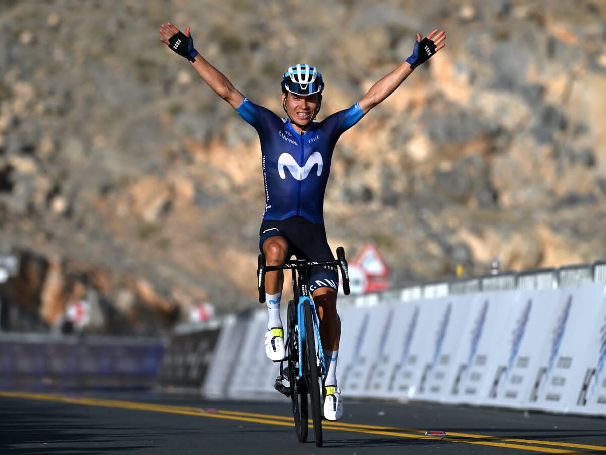 Einer Rubio festejó por lo alto su cumpleaños: victoria de etapa en el UAE Tour