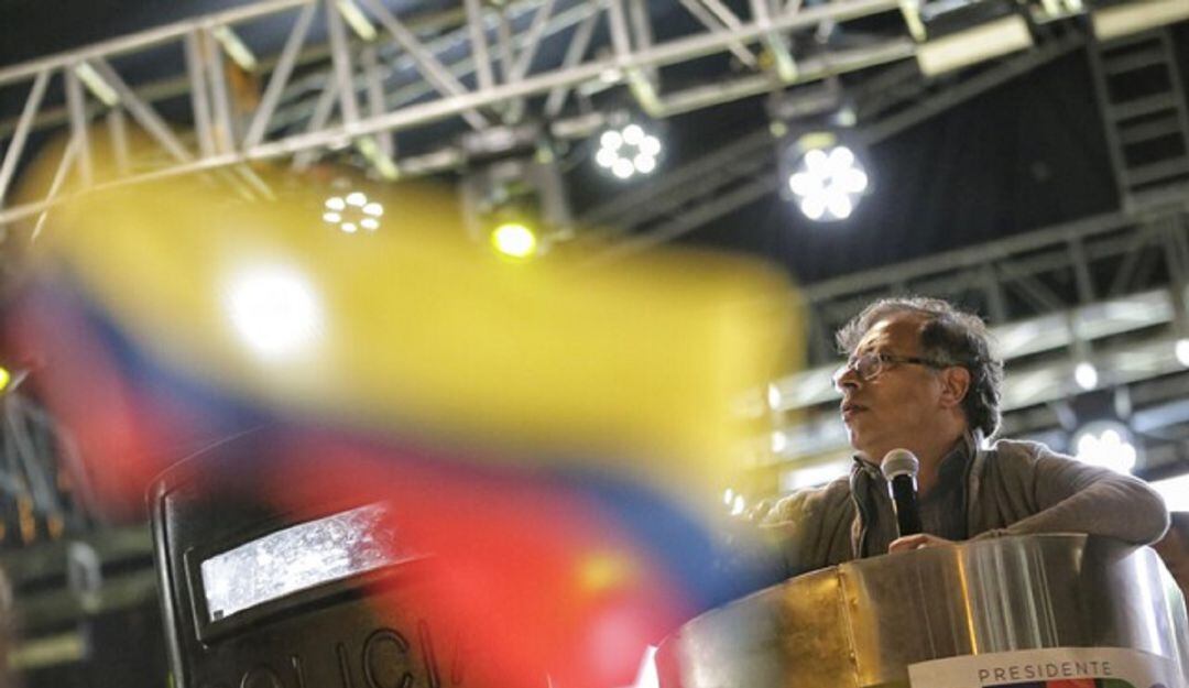 ARCHIVO/ Referencia de Gustavo Petro durante el cierre de su campaña. Foto: Colprensa