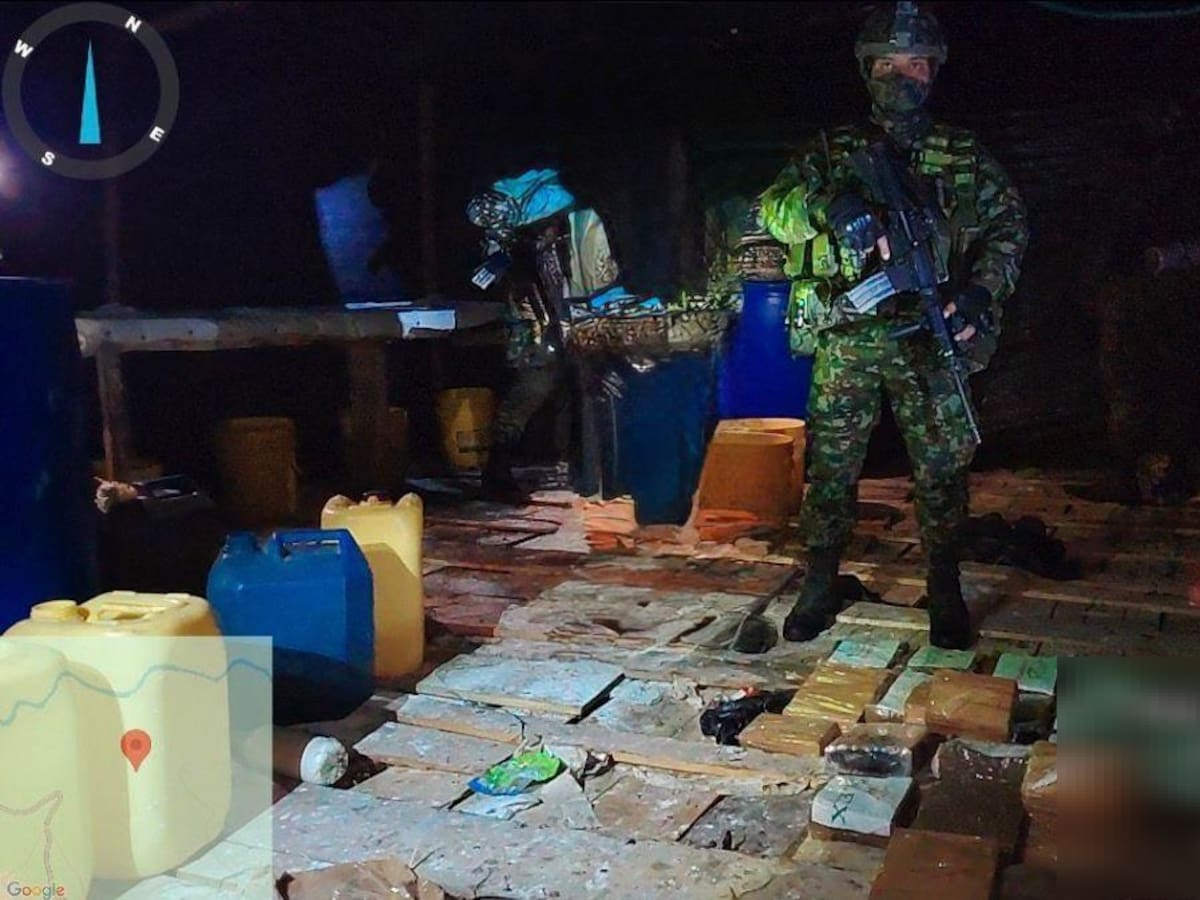 Ejército desmanteló un laboratorio de cocaína avaluado en 5.000 millones de pesos