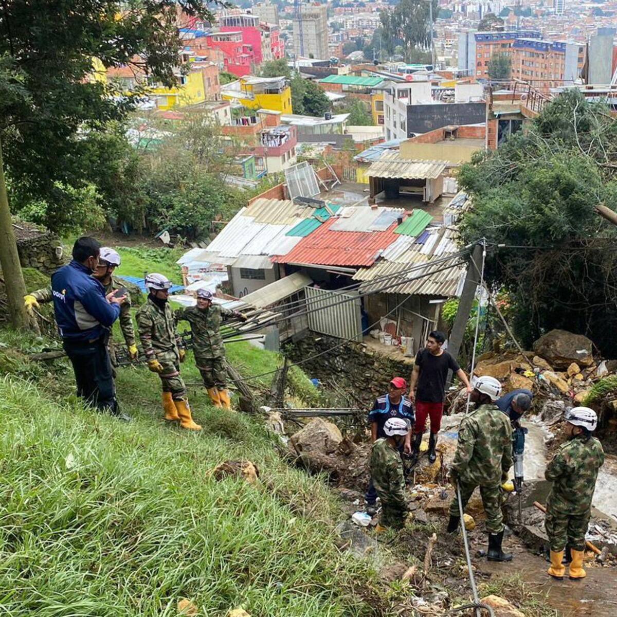 Emergencias por lluvias en Bogotá: Santa Cecilia en riesgo de deslizamiento