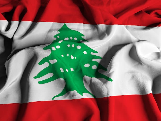 Bandera de Líbano. Foto: Getty Images